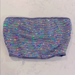 Sequin Multicolor Tube Top